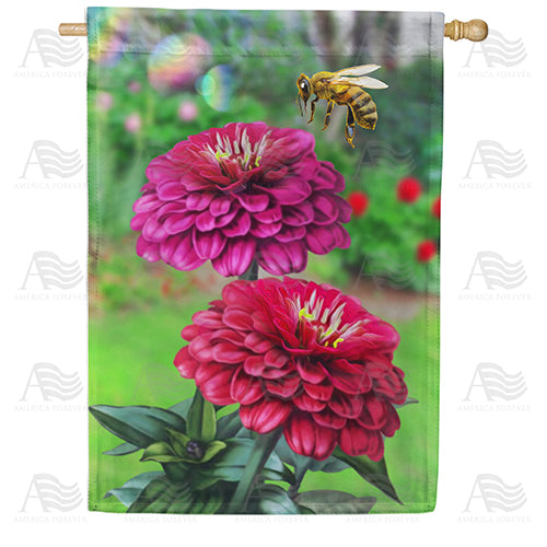 America Forever Hovering Bee House Flag