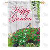 America Forever Happy Garden House Flag