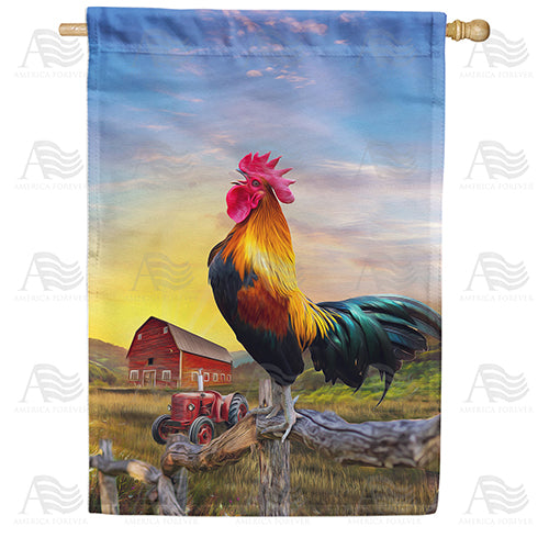 America Forever Cock-doodle-do! House Flag