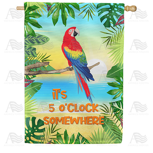 America Forever It's 5 O'clock Somewhere! House Flag