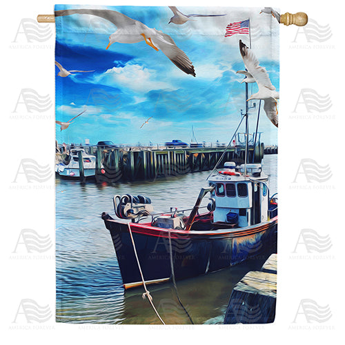 America Forever Marina Gulls House Flag