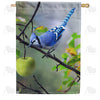 America Forever Blue Jay In Apple Tree House Flag