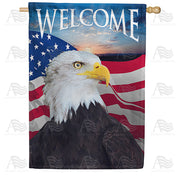 America Forever Face Of Freedom House Flag