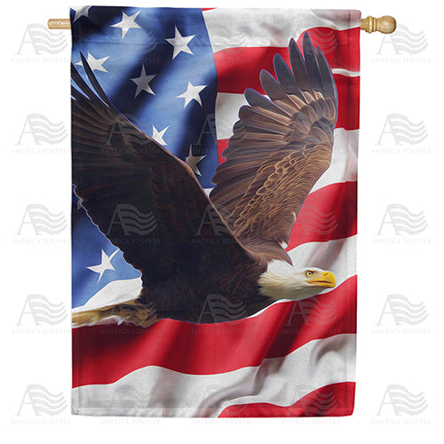America Forever Wings Of Freedom House Flag