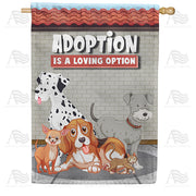 America Forever Don't Shop, Adopt! House Flag