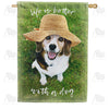 America Forever Life Is Better With A Dog House Flag