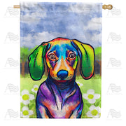 America Forever Fluorescent Dog House Flag
