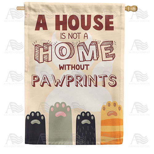 America Forever Paw Prints Prevail! House Flag