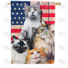 America Forever All American Kitties House Flag