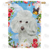 America Forever Pretty Poodle Closeup House Flag