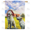 America Forever Canine Farmers House Flag