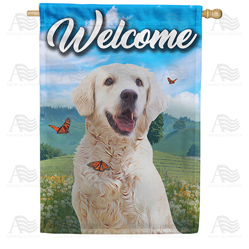 America Forever Singing Dog House Flag