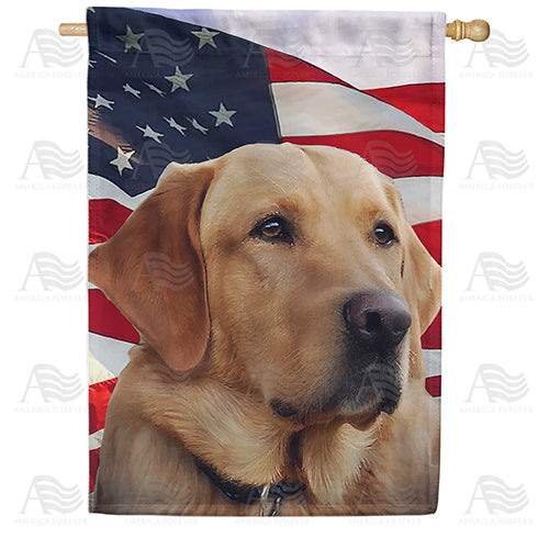 America Forever Loyal And Brave House Flag