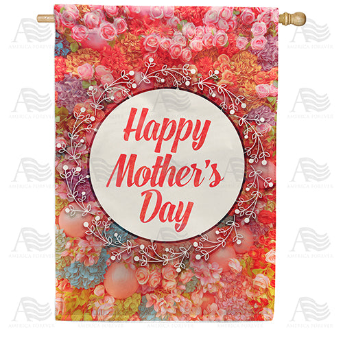 America Forever Victorian Flowers For Mother House Flag