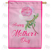 America Forever Victorian Pink Rose For Mother House Flag