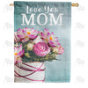 America Forever Love You Mom House Flag