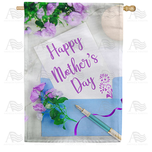 America Forever To Mom, Signed With Love House Flag