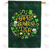 America Forever St. Patrick's Day Emblems House Flag