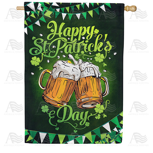 America Forever Cheers To St. Patrick House Flag
