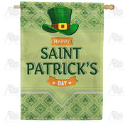 America Forever Happy Saint Patrick's Day House Flag