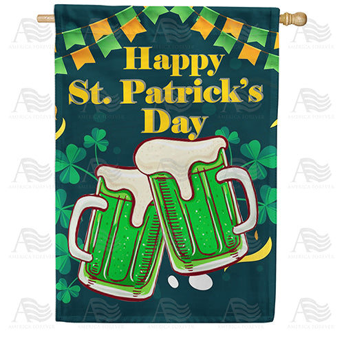 America Forever Green Beer Toast! House Flag