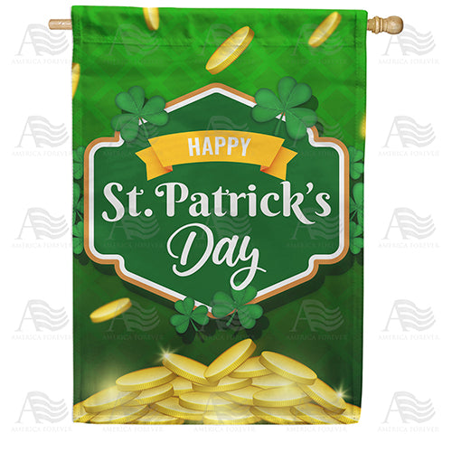 America Forever Lucky Day March 17 House Flag