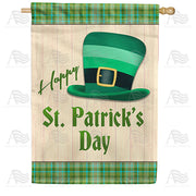 America Forever Green Striped Leprechaun Hat House Flag