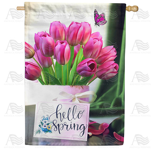 America Forever It's Noted, Spring Is Here! House Flag