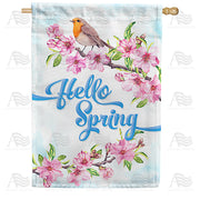 America Forever Hello Spring Tweet House Flag