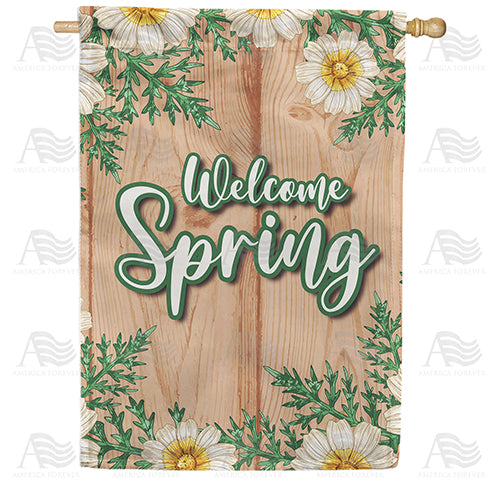 America Forever Poppies On Wood House Flag