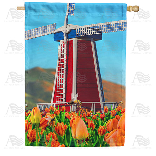 America Forever Spring Breeze House Flag