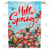 America Forever Spring Pink Lilies House Flag