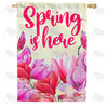 America Forever Spring Pink Blooms House Flag
