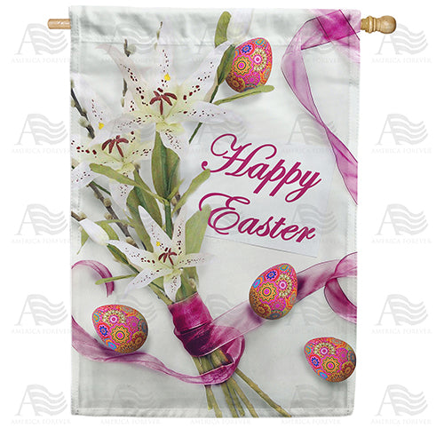 America Forever Easter Lily Bouquet House Flag