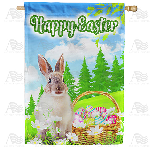 America Forever The Easter Bunny House Flag