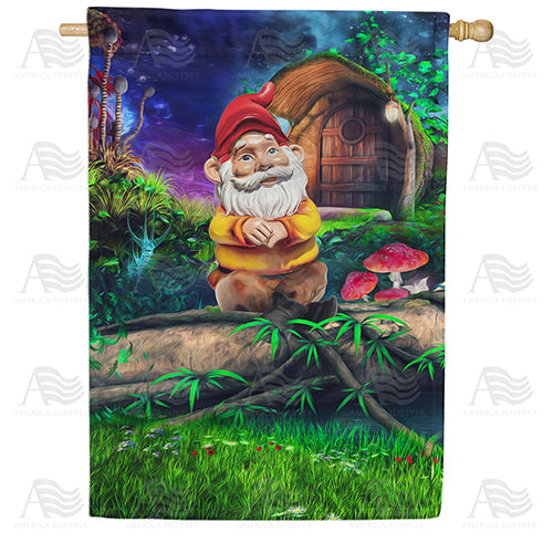 America Forever Wise Old Gnome House Flag