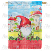 America Forever Gnome Kingdom House Flag