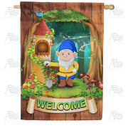 America Forever There's No Place Like Gnome House Flag
