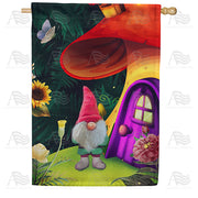 America Forever Hidden Gnome Home House Flag