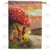 America Forever Mystical Fairy House Flag