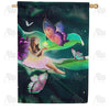 America Forever Enchanting Fairy House Flag