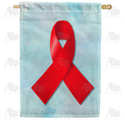 America Forever Red Ribbon House Flag