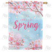 America Forever Spring Cherry Blossoms House Flag