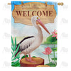 America Forever Pelican Welcome House Flag