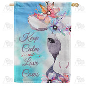 America Forever Love Cows House Flag