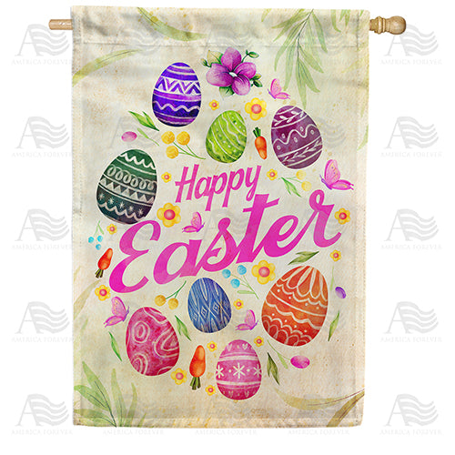 America Forever Easter Egg Swirl House Flag