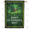 America Forever Leprechaun Hat And Clover House Flag