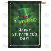 America Forever Leprechaun Hat And Clover House Flag