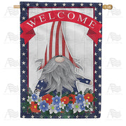 America Forever American Gnome House Flag