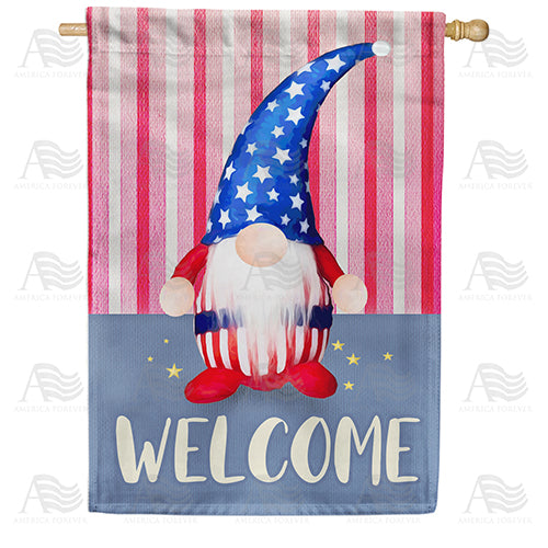America Forever Uncle Sam Gnome House Flag